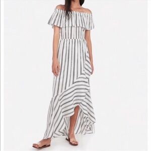 EXPRESS Striped Maxi Dress